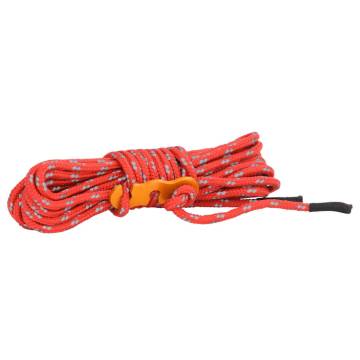 Tent Guy Ropes with Spanners - Reflective 8 pcs 4 m 4 mm