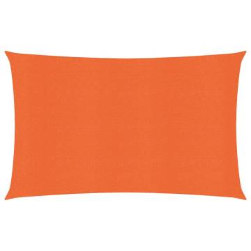 Sunshade Sail 3x5m Orange HDPE - Sun Protection for Outdoors