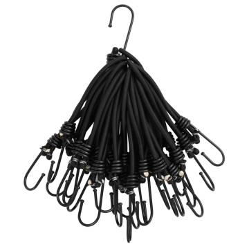 Bungee Cord with Hooks - 50 pcs, 17 cm | HipoMarket