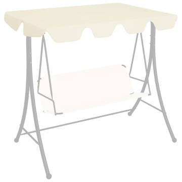 Replacement Canopy for Garden Swing - Cream 188x145 cm