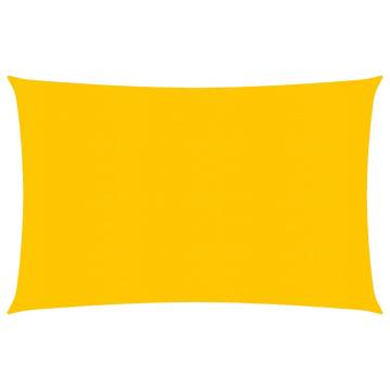 Yellow Sunshade Sail 3x5 m | HDPE UV Protection - Hipomarket