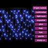 LED Curtain Icicle Lights 10m - 400 Blue LEDs, 8 Functions