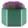 Garden Raised Bed Galvanised Steel 129x129x77 cm Green Colour green Size 129 x 129 x 77 cm Quantity in Package 1 