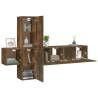 5 Piece TV Cabinet Set in Smoked Oak - Stylish & Practical