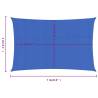 Blue Rectangular Sunshade Sail 4x7 m - Durable & UV Resistant