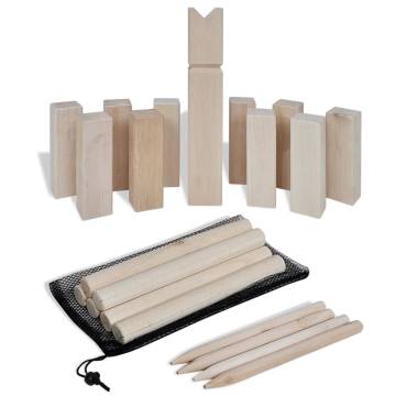 Wooden Kubb Game Set - Fun Outdoor Family Game | Hipomarket