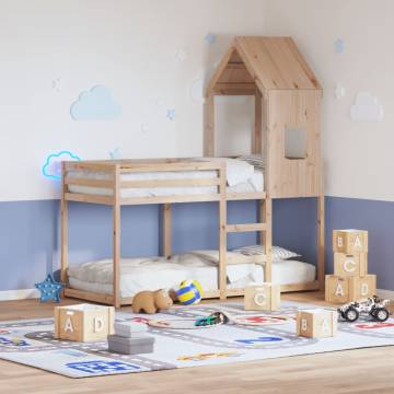 Kids' Bed Roof - Solid Pine Wood, 60x89x134.5 cm | HipoMarket