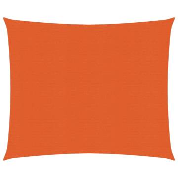 Sunshade Sail 2.5x2.5m HDPE Orange - 90% UV Protection