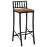 Bar Chairs 2 pcs Solid Wood Acacia – Rustic Elegance