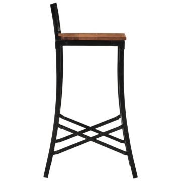 Bar Chairs 2 pcs Solid Wood Acacia – Rustic Elegance