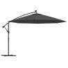 Cantilever Umbrella with LED Lights - 350 cm Anthracite