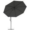 Cantilever Umbrella with LED Lights - 350 cm Anthracite