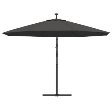 Cantilever Umbrella with LED Lights - 350 cm Anthracite