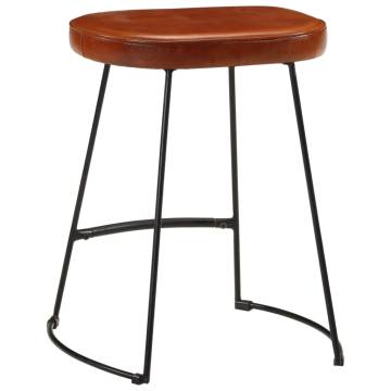 Stylish Dark Brown Bar Stools - 2 pcs, 40x29.5x53 cm