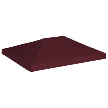 Gazebo Top Cover 310 g/m² 3x4 m Bordeaux - Durable & Waterproof