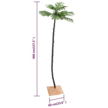 LED Palm Tree with 252 Warm White LEDs - 400 cm | HipoMarket