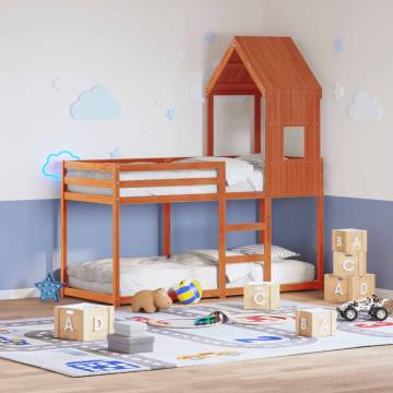 Kids' Bed Roof Wax Brown - Fun Pine Wood Addition | Hipo Market