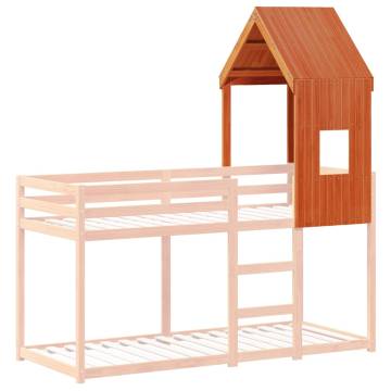 Kids' Bed Roof Wax Brown - Fun Pine Wood Addition | Hipo Market