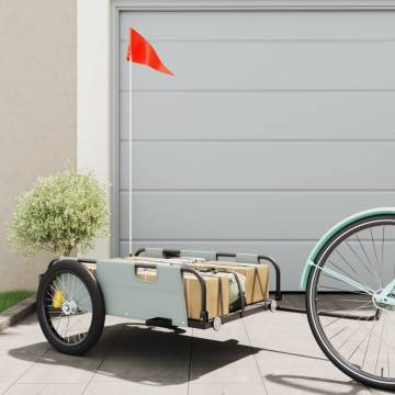 Bike Trailer - Grey Oxford Fabric & Iron | HipoMarket