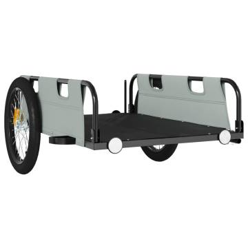 Bike Trailer - Grey Oxford Fabric & Iron | HipoMarket