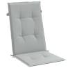 Highback Chair Cushions 2 pcs - Melange Light Grey