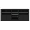 Stylish Black LED Sideboard - 181.5x37x67 cm | Hipomarket