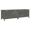 Garden Storage Box Anthracite - Solid Fir Wood | HipoMarket