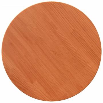 Round Wax Brown Table Top Ø60 cm - Solid Pine Wood