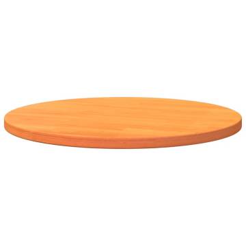 Round Wax Brown Table Top Ø60 cm - Solid Pine Wood