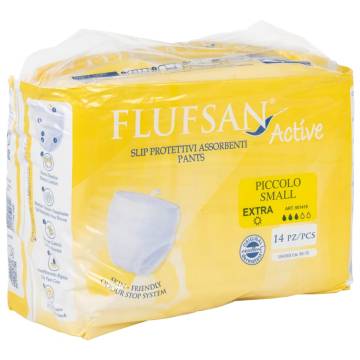 Flufsan Incontinence Pants for Adults - Size S, 14 pcs