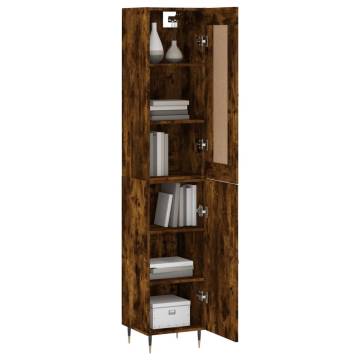 Stylish Highboard in Smoked Oak - Durable & Elegant Storage