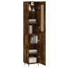 Stylish Highboard in Smoked Oak - Durable & Elegant Storage