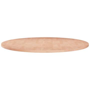 Round Solid Oak Table Top - 80x1.5 cm | Hipomarket