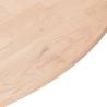 Round Solid Oak Table Top - 80x1.5 cm | Hipomarket