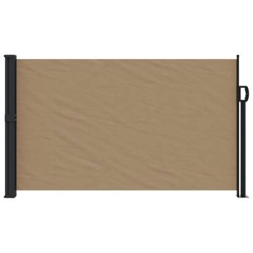 Retractable Side Awning Taupe 120x600 cm - Instant Privacy