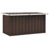 Garden Storage Box Brown 129x67x65 cm Colour brown Size 129 x 67 x 65 cm 