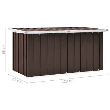 Garden Storage Box Brown 129x67x65 cm - Hipomarket