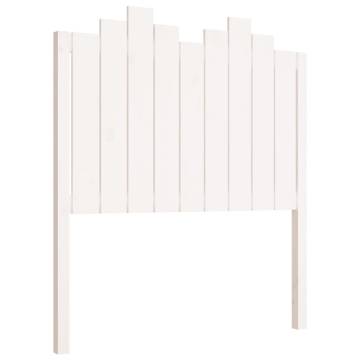 Stylish White Bed Headboard - Solid Pine Wood | HipoMarket