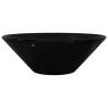 Black Round Ceramic Bathroom Sink Basin | Stylish & Modern