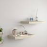 Floating Wall Shelves 2 pcs Oak 40x23x3.8 cm MDF Colour oak Size 40 x 23 x 3.8 cm Quantity in Package 2 Number of Pieces 1 