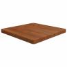 Square Table Top Dark Brown 60x60x4cm Treated Solid Wood Oak Colour dark brown Size 60 x 60 x 4 cm Quantity in Package 1 