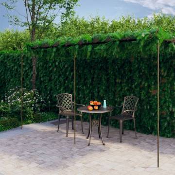 Antique Brown Garden Pergola 6x3x2.5m - Elegant Wrought Iron