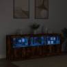 Stylish Smoked Oak Sideboard with LED Lights | Hipomarket