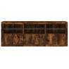 Stylish Smoked Oak Sideboard with LED Lights | Hipomarket