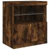 Stylish Smoked Oak Sideboard with LED Lights | Hipomarket