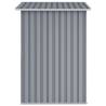 Garden Shed Grey 205x129x183 cm - Durable Galvanised Steel