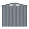 Garden Shed Grey 205x129x183 cm - Durable Galvanised Steel