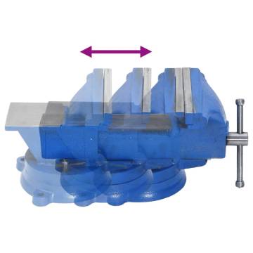 Bench Vise Blue 200 mm Cast Iron - Durable & Versatile Tool