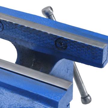 Bench Vise Blue 200 mm Cast Iron - Durable & Versatile Tool