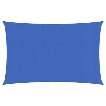 Blue Sunshade Sail 3x6m | High-Density Polyethylene